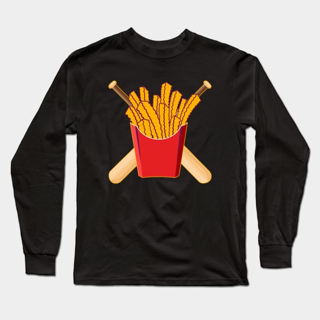 Team Rally Fries Long Sleeve T-Shirt by Team Rally Fries